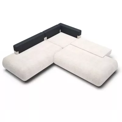 Schlafsofa mit Stauraum SURREY 2 – beige, linke Ecke