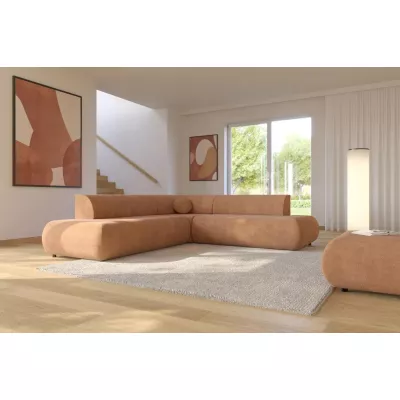 Schlafsofa mit Stauraum SURREY 2 – hellbraun, linke Ecke