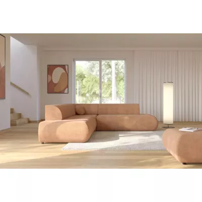 Schlafsofa mit Stauraum SURREY 2 – hellbraun, linke Ecke