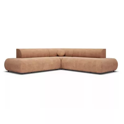 Schlafsofa mit Stauraum SURREY 2 – hellbraun, linke Ecke