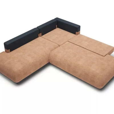 Schlafsofa mit Stauraum SURREY 2 – hellbraun, linke Ecke