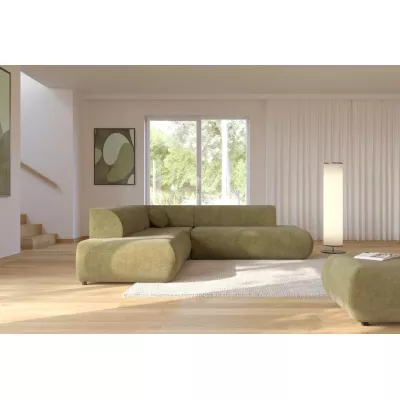 Schlafsofa mit Stauraum SURREY 2 – Khaki, linke Ecke