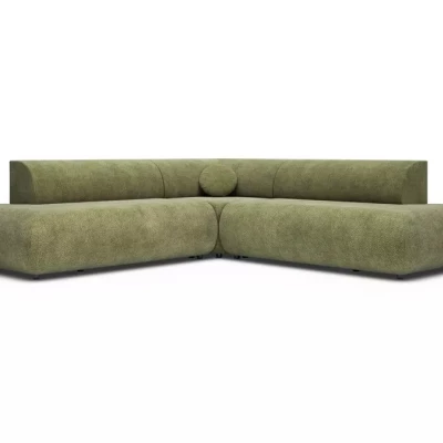 Schlafsofa mit Stauraum SURREY 2 – Khaki, linke Ecke