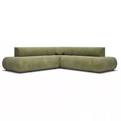 Schlafsofa mit Stauraum SURREY 2 – Khaki, linke Ecke