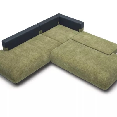 Schlafsofa mit Stauraum SURREY 2 – Khaki, linke Ecke