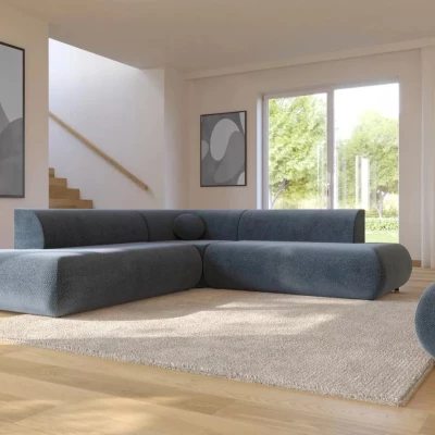 Schlafsofa mit Stauraum SURREY 2 - blau, linke Ecke