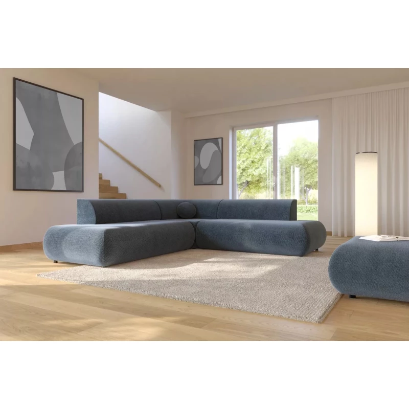 Schlafsofa mit Stauraum SURREY 2 - blau, linke Ecke