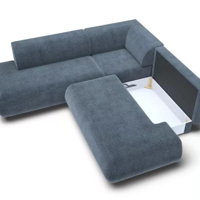 Schlafsofa mit Stauraum SURREY 2 - blau, linke Ecke