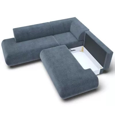 Schlafsofa mit Stauraum SURREY 2 - blau, linke Ecke