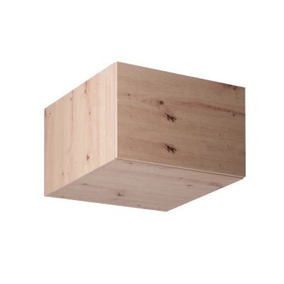 Hoher Hochschrank mit Flügeltüren VALEN – Breite 60 cm, Eiche (handwerklich gefertigt)
