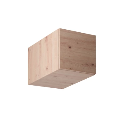 Hoher Hochschrank mit Flügeltüren VALEN – Breite 40 cm, Eiche (handwerklich gefertigt)
