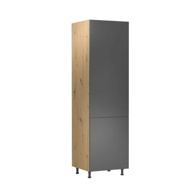 VALEN Küchenschrank – Breite 60 cm, Eiche handwerklich/grau