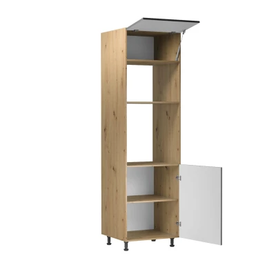 Einbauschrank VALEN – Breite 60 cm, Eiche handwerklich/grau