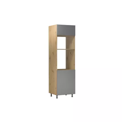 Einbauschrank VALEN – Breite 60 cm, Eiche handwerklich / Graubeige