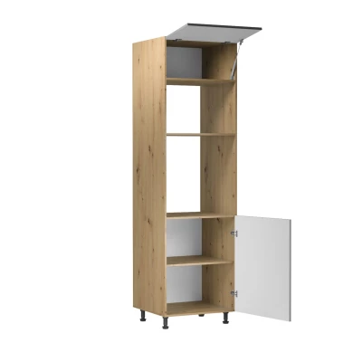 Einbauschrank VALEN – Breite 60 cm, Eiche handwerklich / Graubeige