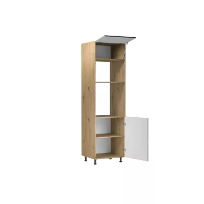 Einbauschrank VALEN – Breite 60 cm, Eiche handwerklich / Graubeige