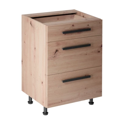 Unterschrank VALEN 2 – Breite 60 cm, Eiche, handgefertigt