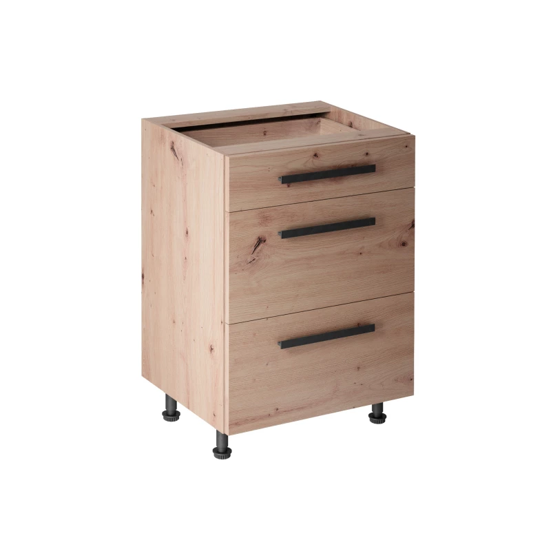 Unterschrank VALEN 2 – Breite 60 cm, Eiche, handgefertigt