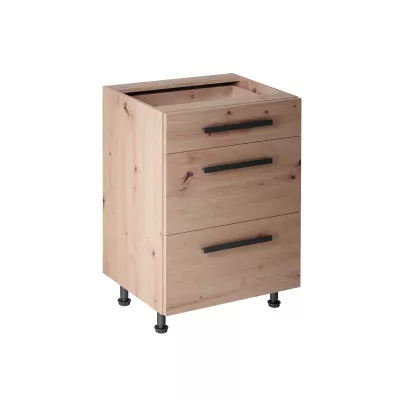 Unterschrank VALEN 2 – Breite 60 cm, Eiche, handgefertigt