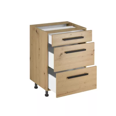 Unterschrank VALEN 2 – Breite 60 cm, Eiche, handgefertigt