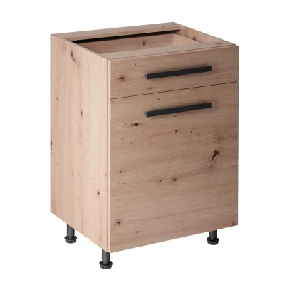 Unterschrank mit Schublade VALEN 2 – Breite 60 cm, Eiche handwerklich gefertigt