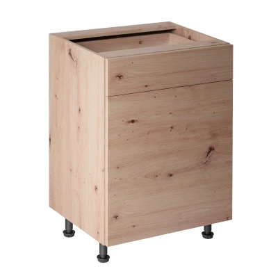 Unterschrank mit Schublade VALEN 1 – Breite 60 cm, Eiche handwerklich gefertigt