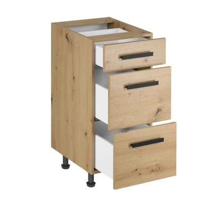 Unterschrank VALEN 2 – Breite 40 cm, Eiche, handgefertigt