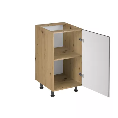 VALEN Unterschrank mit einer Tür – Breite 45 cm, Eiche handwerklich/grau
