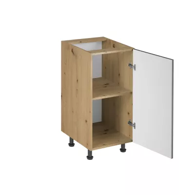 Unterschrank VALEN mit einer Tür – Breite 40 cm, Eiche handwerklich/grau
