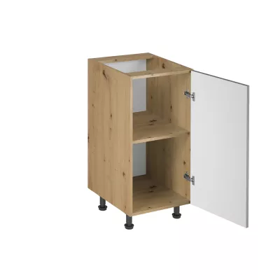 VALEN Unterschrank mit einer Tür – Breite 40 cm, Eiche handwerklich / Graubeige