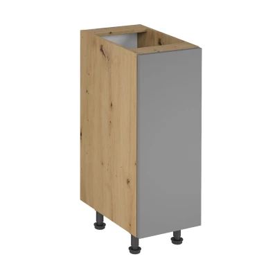 VALEN Unterschrank mit einer Tür – Breite 30 cm, Eiche handwerklich / Graubeige