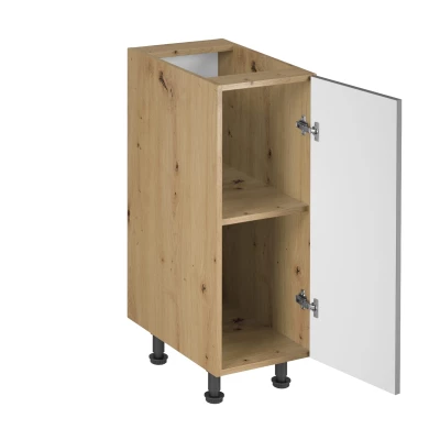 VALEN Unterschrank mit einer Tür – Breite 30 cm, Eiche handwerklich / Graubeige