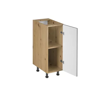 VALEN Unterschrank mit einer Tür – Breite 30 cm, Eiche handwerklich / Graubeige