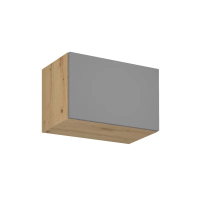 Oberschrank mit Flügeltüren VALEN – Breite 80 cm, Eiche handwerklich / Graubeige
