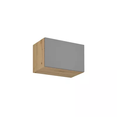 Oberschrank mit Flügeltüren VALEN – Breite 80 cm, Eiche handwerklich / Graubeige