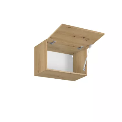 Oberschrank mit Flügeltüren VALEN – Breite 80 cm, Eiche (handwerklich gefertigt)