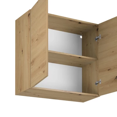 Küchenoberschrank VALEN – Breite 80 cm, Eiche handwerklich gefertigt