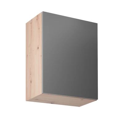 Küchenoberschrank VALEN – Breite 60 cm, Eiche handwerklich/grau