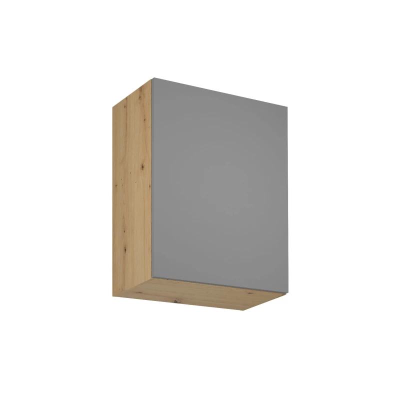 Küchenoberschrank VALEN – Breite 60 cm, Eiche handwerklich / Graubeige