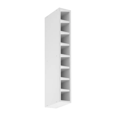 Offener Oberschrank SALERNO – Breite 15 cm, weiß