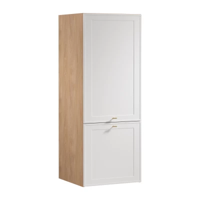 Küchenoberschrank SALERNO – Breite 60 cm, Eiche/Weiß