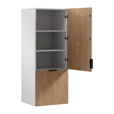 Küchenoberschrank SALERNO – Breite 60 cm, weiß/Eiche