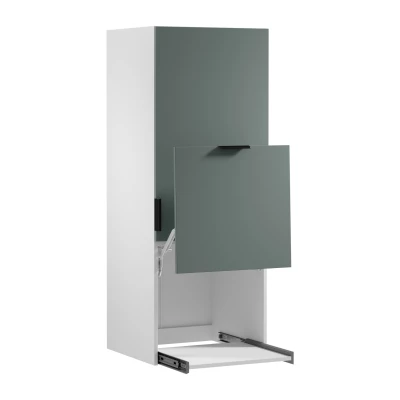 Küchenoberschrank SALERNO – Breite 60 cm, weiß/grün