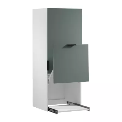 Küchenoberschrank SALERNO – Breite 60 cm, weiß/grün