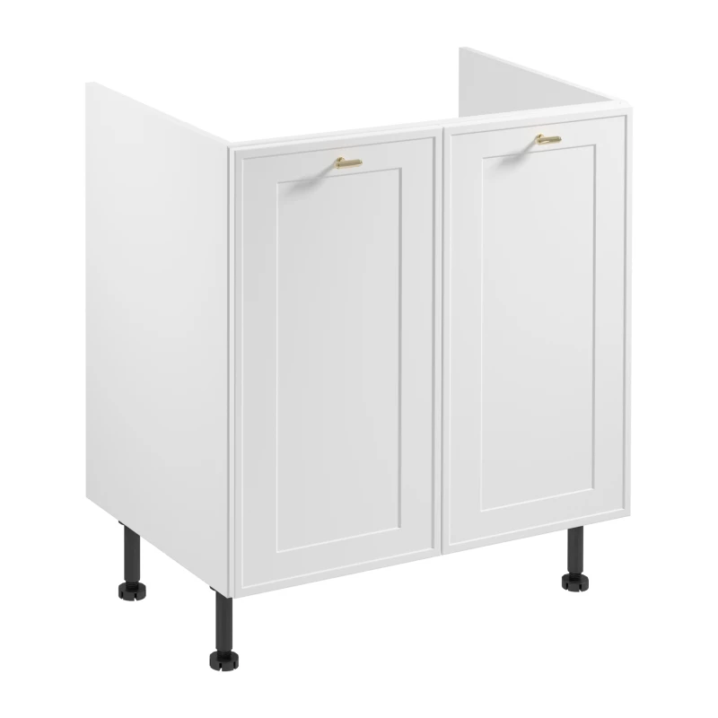 SALERNO Unterschrank für Spüle – Breite 80 cm, weiß