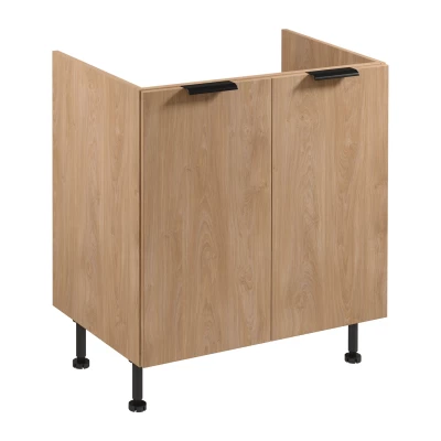 SALERNO Unterschrank für Spüle – Breite 80 cm, Eiche
