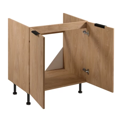 SALERNO Unterschrank für Spüle – Breite 80 cm, Eiche