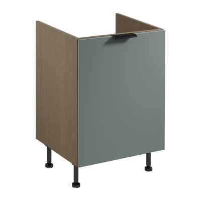 SALERNO Spülenunterschrank – Breite 60 cm, Baltic Storm / Grün + GRATIS Abfallbehälter