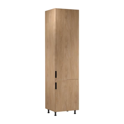 Schrank für Einbaukühlschrank SALERNO – Breite 60 cm, Eiche