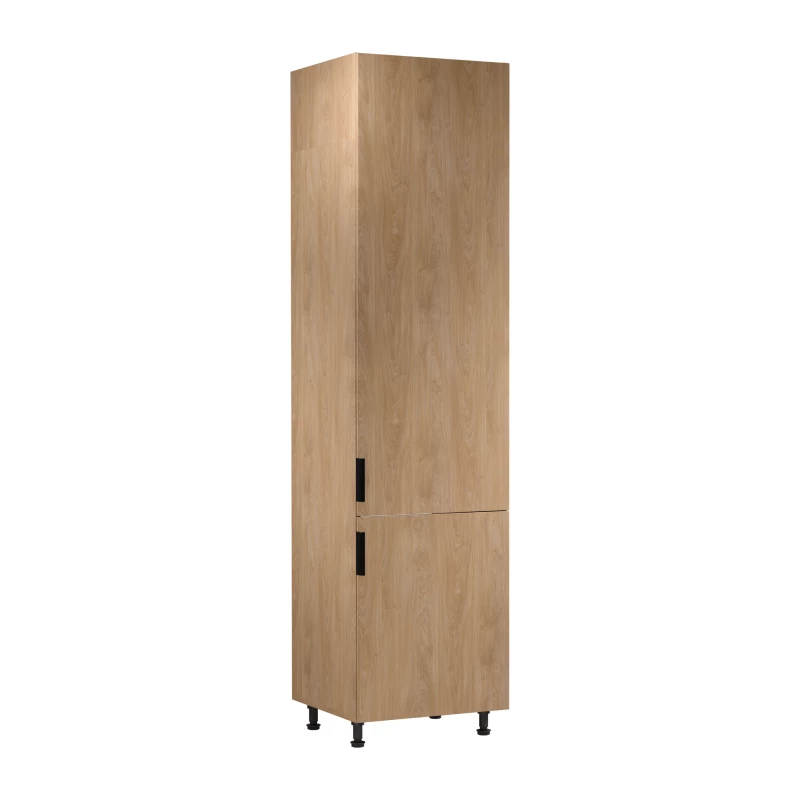 Schrank für Einbaukühlschrank SALERNO – Breite 60 cm, Eiche